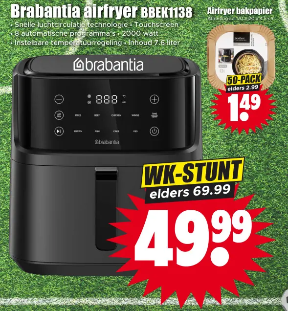 Aanbieding: Brabantia airfryer BBEK1138