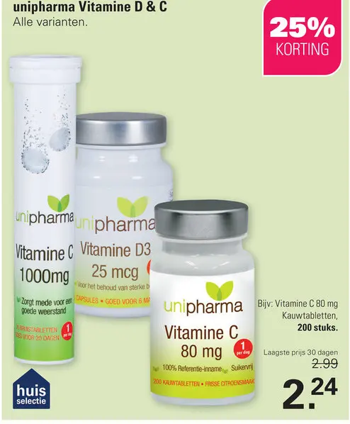 Aanbieding: Vitamine D & C