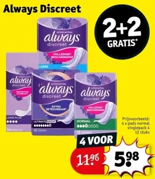 Aanbieding: Always Discreet