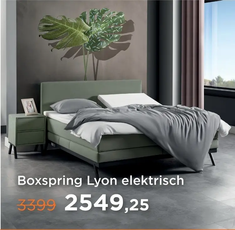 Aanbieding: Boxspring Lyon elektrisch