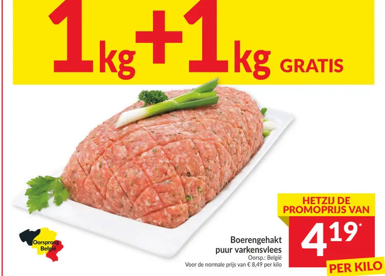 Promotie: Boerengehakt puur varkensvlees