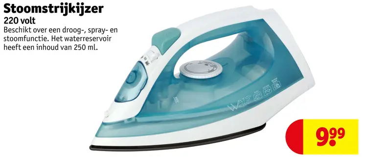 Promotie: Stoomstrijkijzer