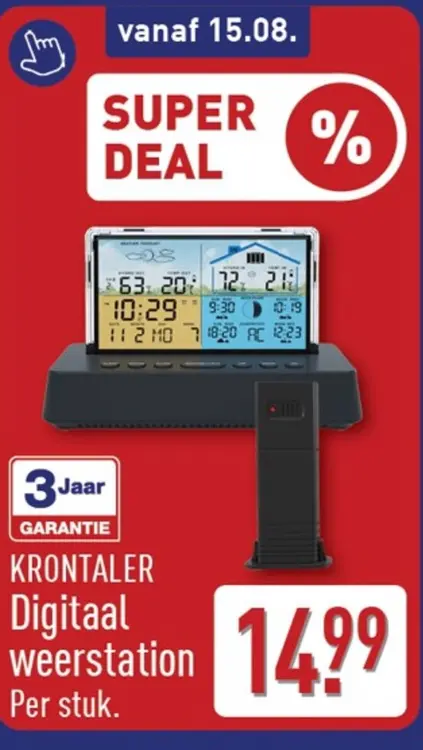 Aanbieding: Digitaal weerstation