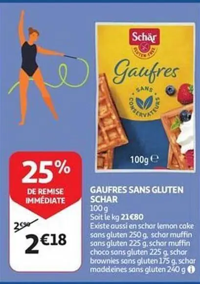 Offre: Gaufres sans gluten