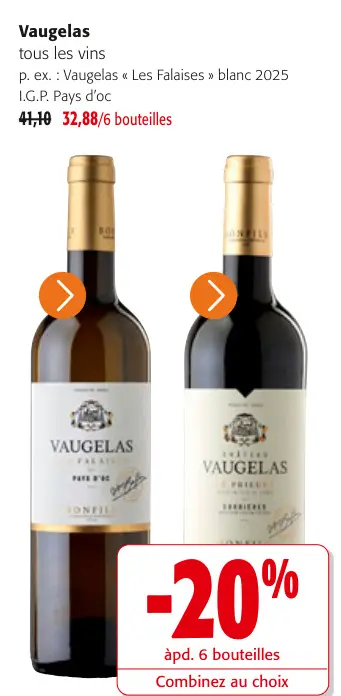 Offre: Vaugelas tous les vins