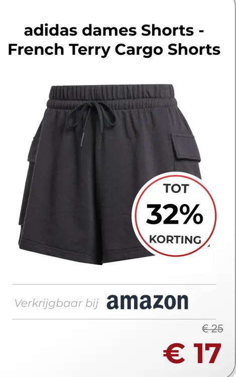 Aanbieding: Shorts - French Terry Cargo Shorts