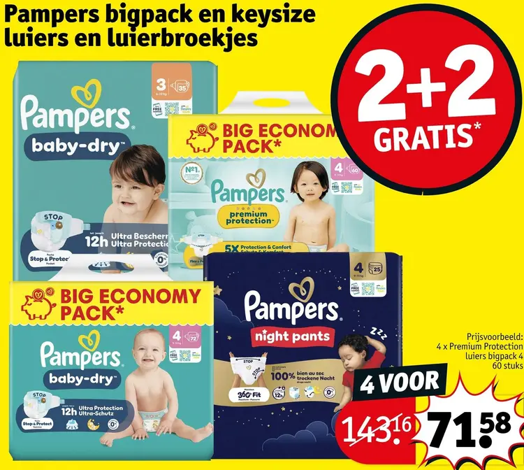 Promotie: Bigpack en keysize luiers en luierbro