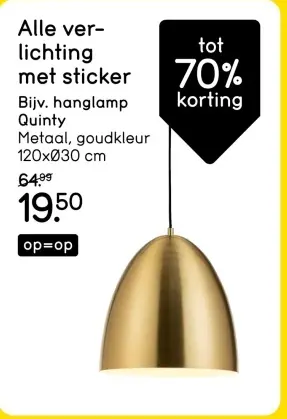 Aanbieding: Hanglamp Quinty