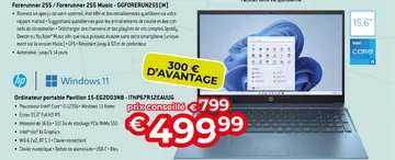 Offre: Ordinateur portable Pavilion 15-EG2003NB - IT
