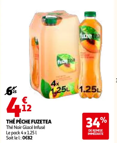 Promotie: Thé Pêche Fuzetea