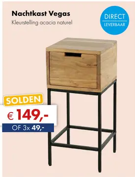 Aanbieding: Vegas bijzettafel
