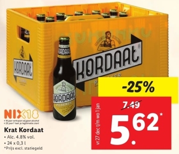 Aanbieding: Krat Kordaat