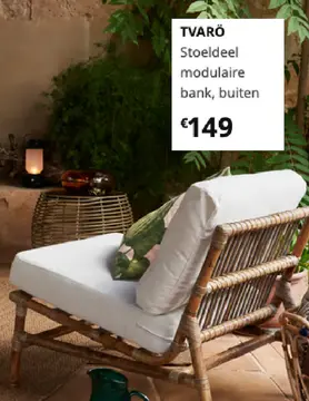 Aanbieding: TVARÖ Stoeldeel moduleire bank, buiten