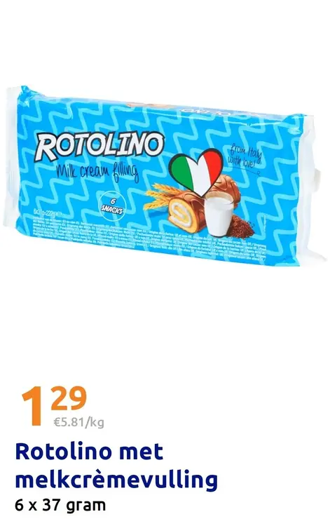 Aanbieding: Rotolino met melkcrèmevulling