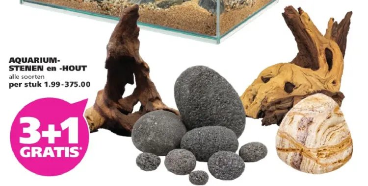 Aanbieding: Aquariumstenen en -hout alle soorten