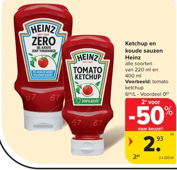 Aanbieding: Ketchup en koude sauzen