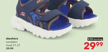 Aanbieding: Skechers Razor Splash Aqua Buddies sandalen blauw