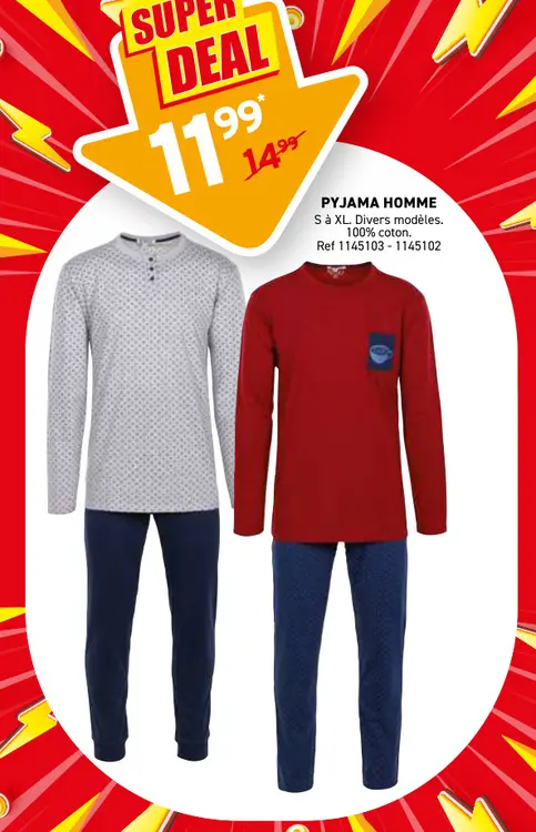 Offre: Pyjama homme
