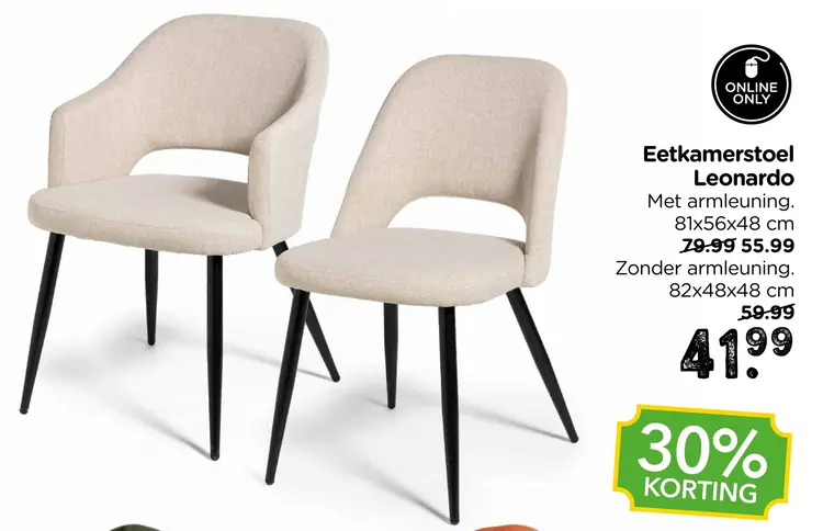 Aanbieding: Eetkamerstoel Leonardo