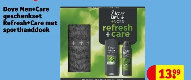 Aanbieding: Dove Men+Care geschenkset Refresh+Care met sporthanddoek