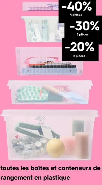 Offre: Storage containers