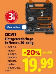 Promotie: Fietsgereedschaps-kofferset