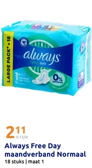 Aanbieding: Always Free Day maandverband Normaal