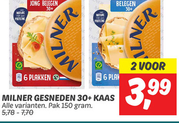 Aanbieding: MILNER GESNEDEN 30+ KAAS