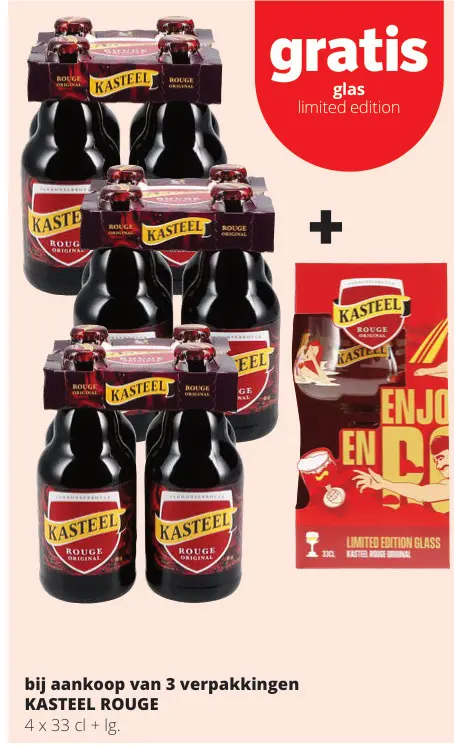 Promotie: Kasteel Rouge + gratis glas