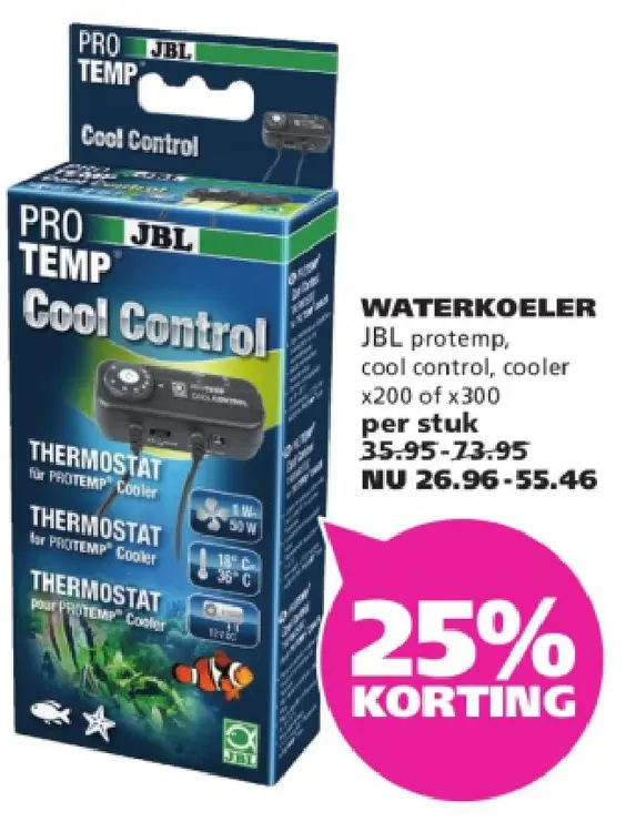 Aanbieding: WATERKOELER JBL protemp, cool control, cooler