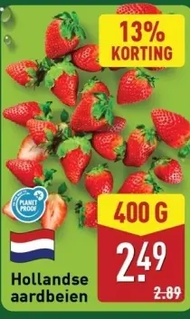 Aanbieding: Hollandse aardbeien