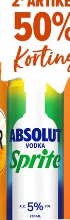 Aanbieding: Absolut Vodka and Sprite 25CL
