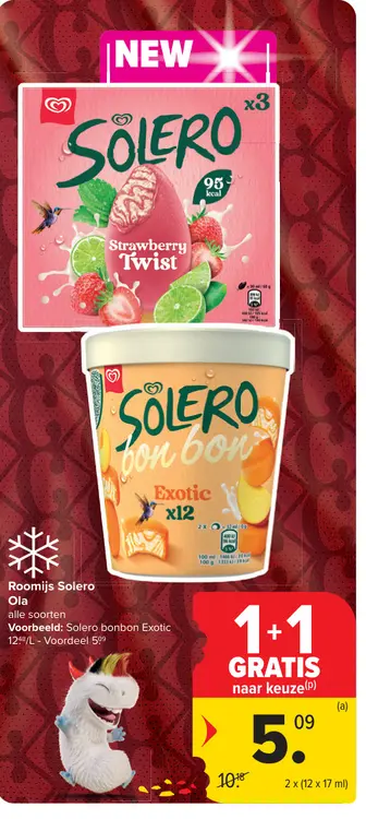 Promotie: Roomijs Solero Ola