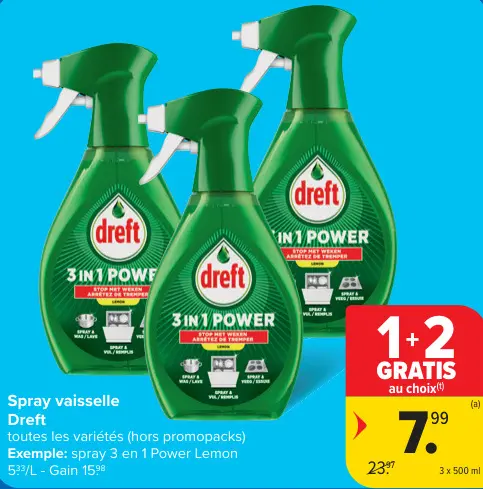Offre: Spray vaisselle
