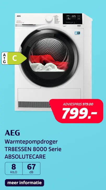 Aanbieding: AEG TR8ESSEN 8000 SERIE ABSOLUTECARE