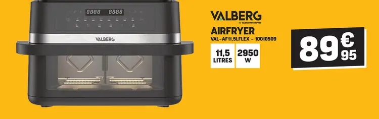 Offre: Airfryer val-af11,5lflex