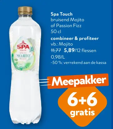 Promotie: Spa Touch bruisend Mojito of Passion Fizz