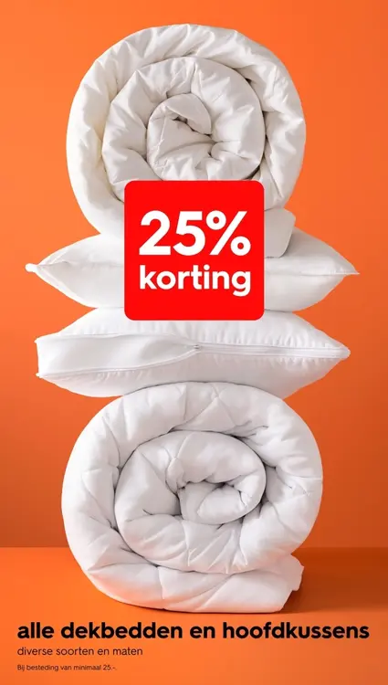 Aanbieding: Dekbedden en hoofdkussens