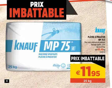Aanbieding: Plâtre à projeter MP 75 E