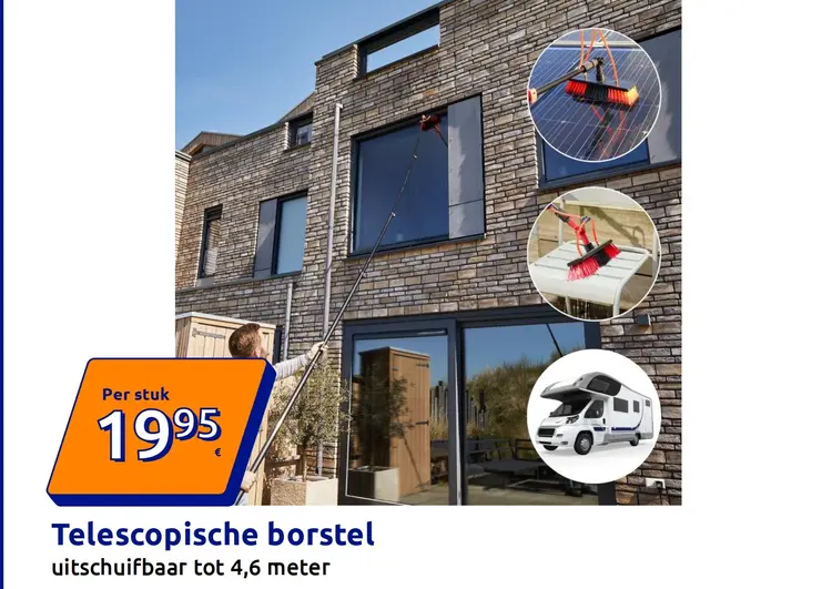Promotie: Telescopische borstel