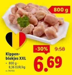 Promotie: Kippenblokjes XXL