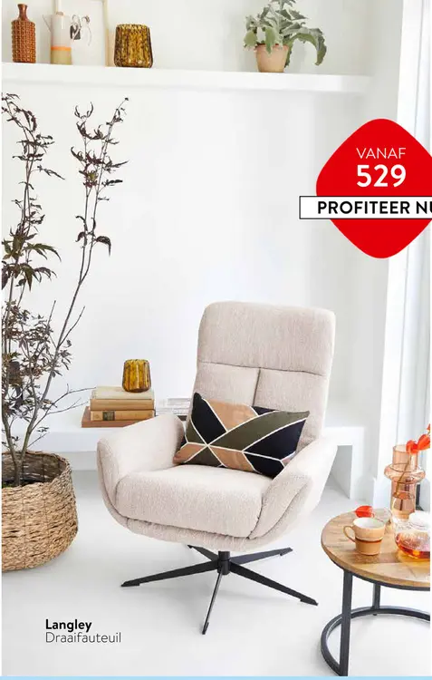 Aanbieding: Langley Draaifauteuil