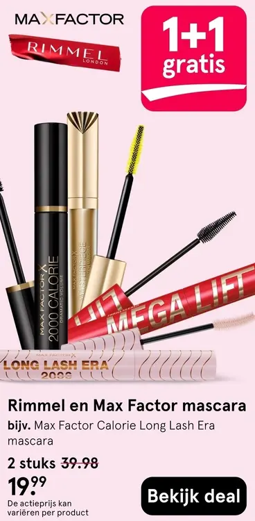 Aanbieding: Rimmel en Max Factor mascara