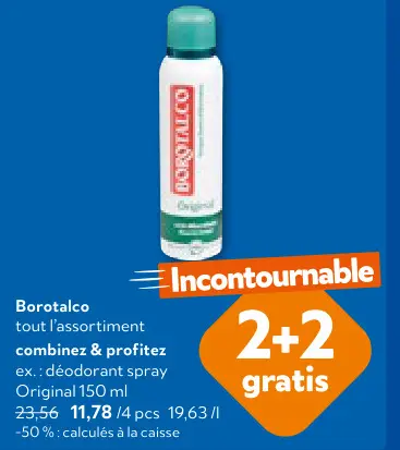 Offre: déodorant spray Original