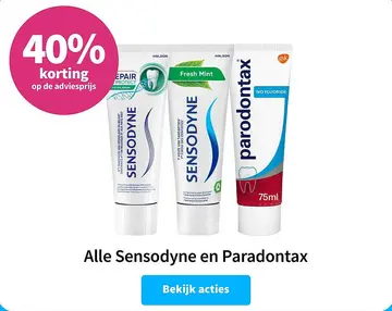 Aanbieding: Sensodyne en Paradontax