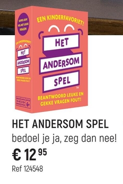 Aanbieding: HET ANDERSOM SPEL