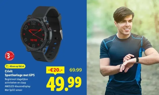 Aanbieding: Sporthorloge met GPS