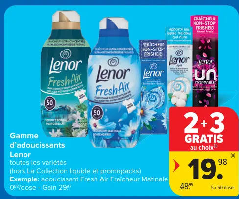 Offre: Gamme d'adoucissants
