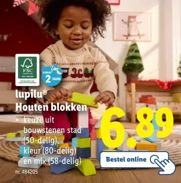 Aanbieding: Houten blokken