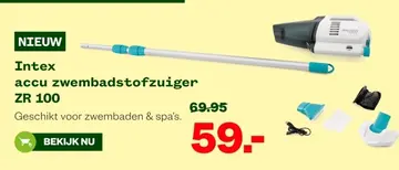 Aanbieding: Intex accu zwembadstofzuiger ZR 100